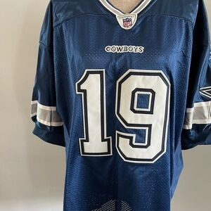 Reebok Men Dallas Cowboys #19 Miles Austin Navy White Jersey Size 52 brand new.